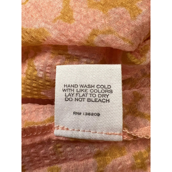 Hatch Womens Apricot Maternity Anaelle Silk Dress Sz 2 Ruffle SleeveAsymmetrical - Picture 11 of 13